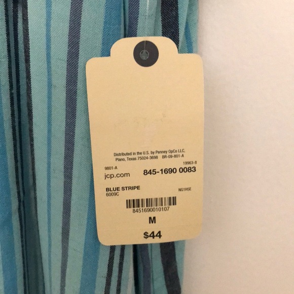 NEW St. John's Bay Womens Short Sleeve Striped Shift‎ Dress - Picture 4 of 6